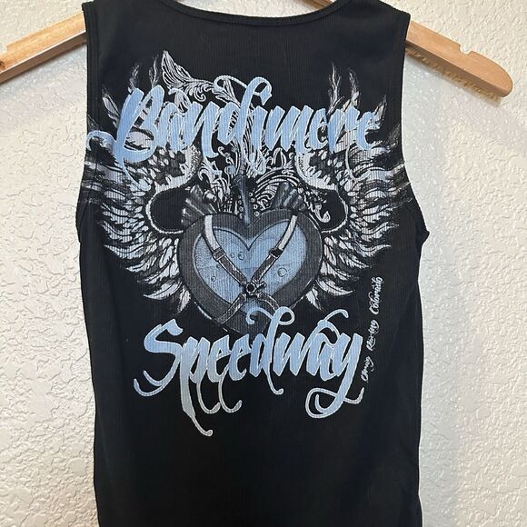 Bandimere Speedway Women’s Ribbed Tank Top Slim Fitting Large vintage - Picture 4 of 7